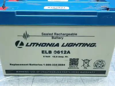Used LITHONIA LIGHTNING ELB0612A Batteries Ohio US | HGR 24 #983153