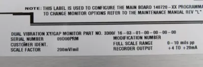 NEW BENTLY NEVADA 3300/16-03-01-00-00-00-00 MONITOR PWA140720-01 78462-02T