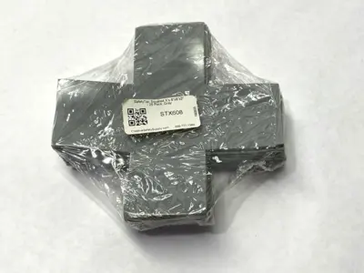 NEW SAFETYTAC SQUARED X'S GRAY FLOOR MARKING STICKER 6" X 6" X 2" PKG OF 25
