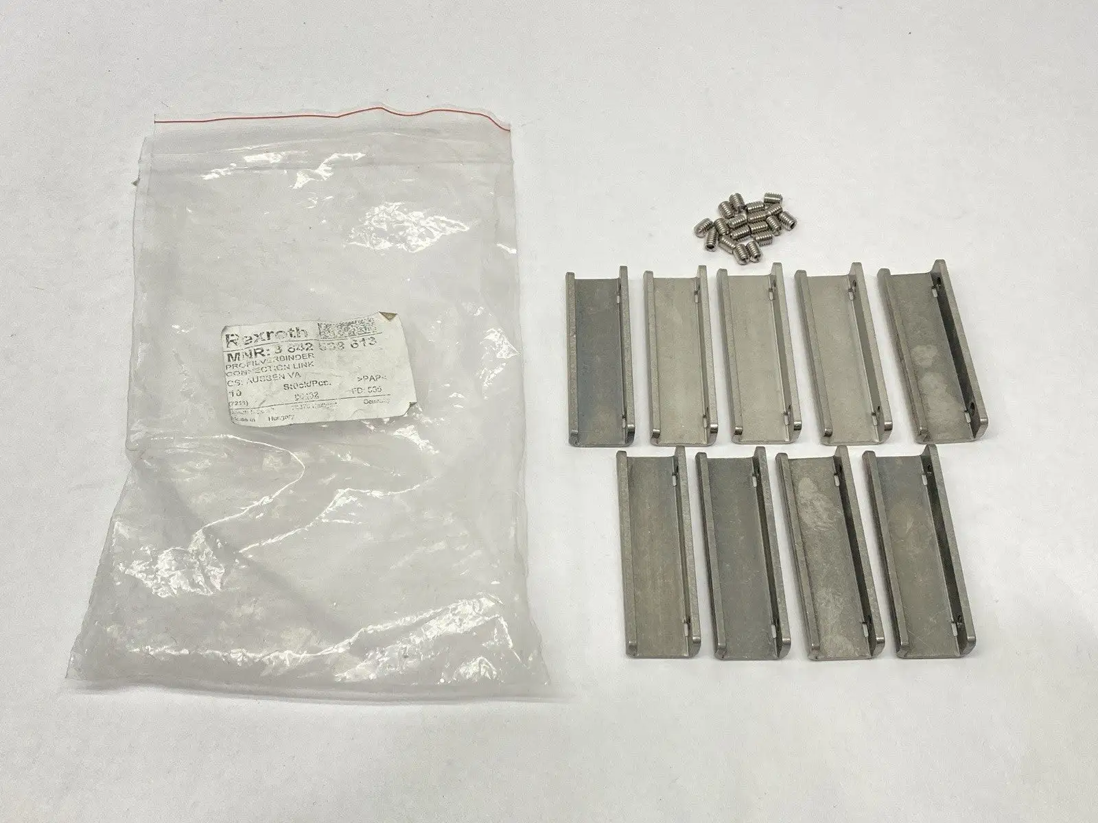 USED BOSCH REXROTH CONNECTION LINK AUSSEN VA PKG OF 9