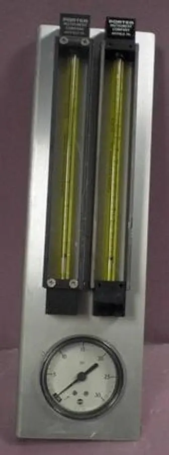 QTY. 2. PORTER FLOW METER 30 PSI GAUGE....
