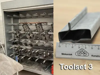 USED JIDET ROLLFORMING LINE WITH 7 TOOL SETS