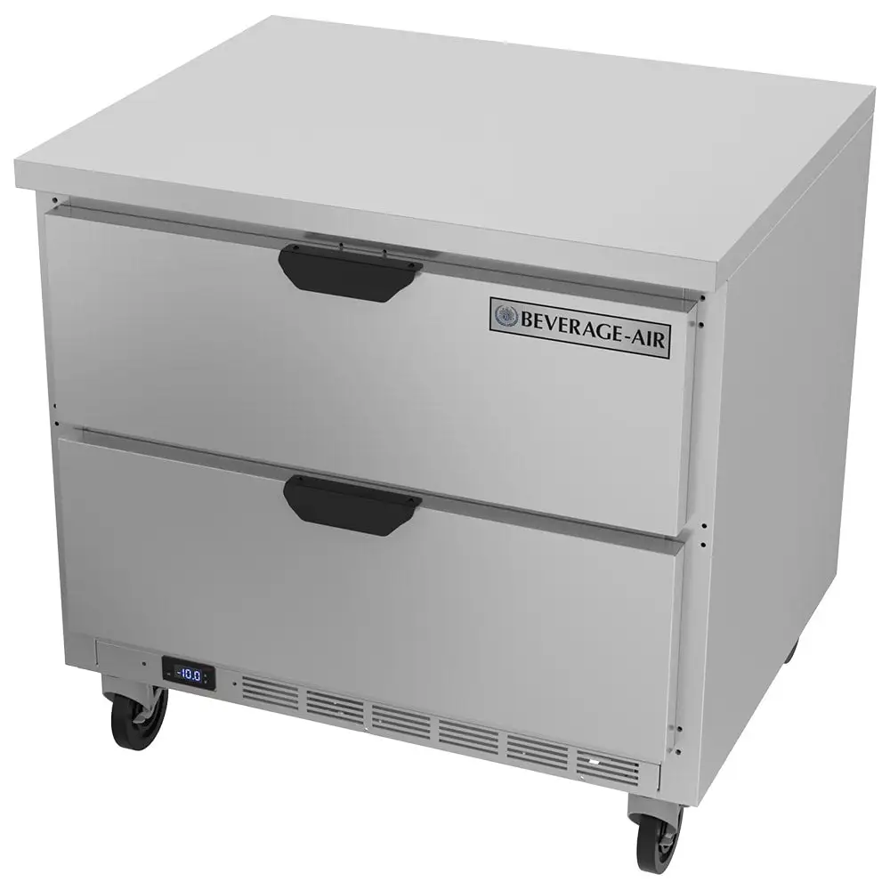 Beverage-Air WTFD36AHC-2-FLT 36" W Worktop Freezer W/ (1) Section & (2) Drawers, 115v