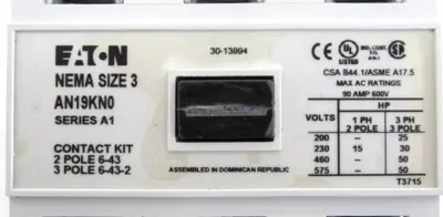 NEW EATON AN19KN0A5E100 STARTER SIZE 3