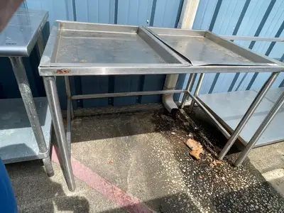 Used Falcon Restaurant Supply Used 84" Stainless Steal Shelf - SS89 Racks/Shelving Illinois US | Falcon Restaurant Supply #1376098