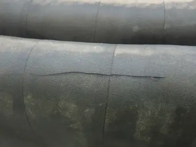 8"x 25' Rubber Nylon Suction Hose Female PT 80C Brass Camlock Coupling