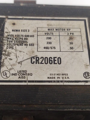USED GE CR206E0