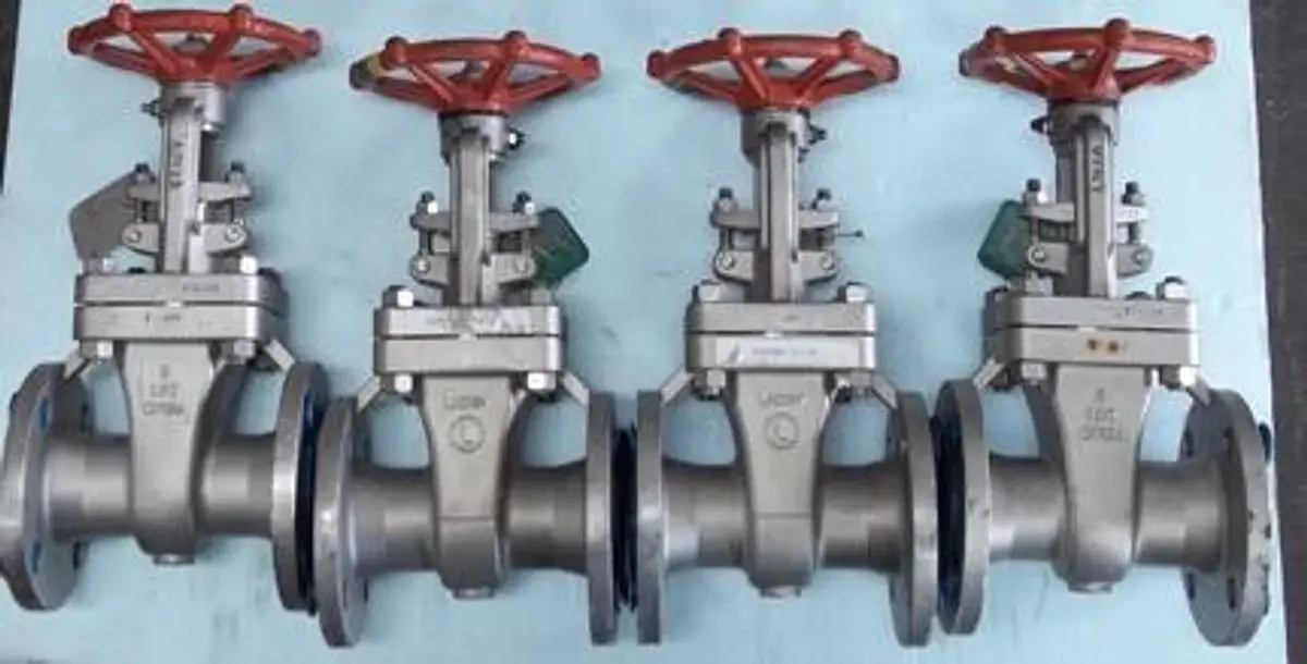 QTY. 4. LADISH 2" 150 FLANGED RAISED FACE CF8M GAT...