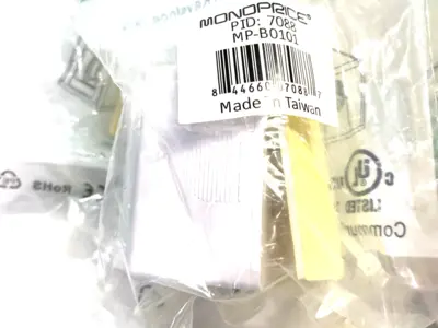 NEW MONOPRICE 1-PORT KEYSTONE JACK SURFACE MOUNT BOX MP-B0101