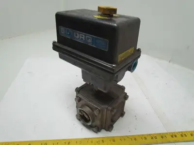 Bi-Torq IS3WT12300EA4 Actuator w/3 Way 1-1/4"NPT Valve 115VAC 300In/Lbs Torque