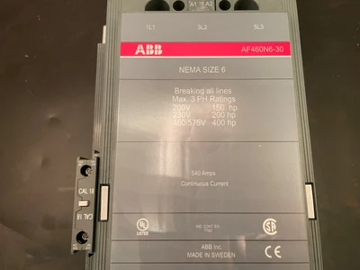 ABB Contractors AF460N6-3011-70 Starter, AF Series