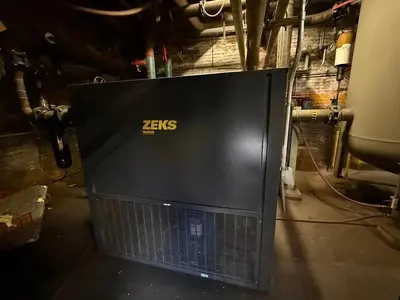 ZEKS 1200HSFA6F8 Refrigerated Air Dryer 2400 SCFM HeatSink Cycling 575VAC 3PH