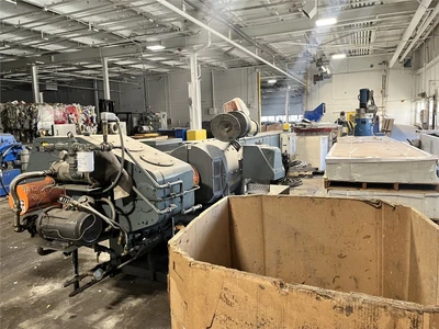 6" Gloucester Extrusion Line With Nordson WRP12V Water Ring Pelletizer