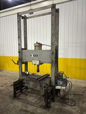 150 TON CAPACITY OTC SLIDING BED HYDRAULIC H-FRAME PRESS: STOCK #23492