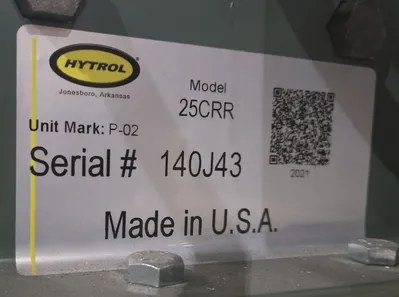 USED HYTROL 25-CRR