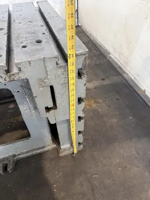 28" W X 28" D X 24" T CARLTON T-SLOTTED DRILL BOX TABLE. STOCK # 0432226