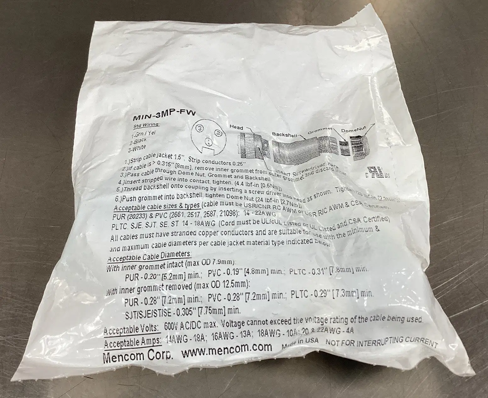 USED Mencom MIN-3MP-FW