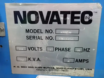 Used NOVATEC NPD150 Misc Plastics Equipment Ohio US | HGR 24 #786241