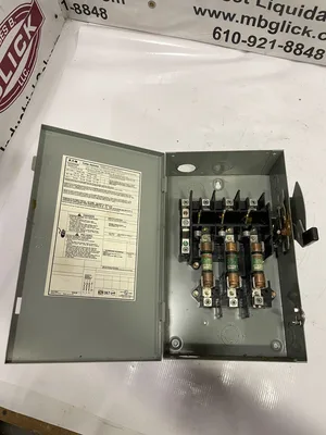 Eaton Cutler-Hammer DG322NGB 60A 3 Pole Safety Disconnect Switch 120V 240V