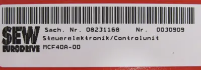 NEW SEW EURODRIVE MDX60A0015-5A3-4-00 AC DRIVE MCF40A0015-5A3-4-00 MCF40A00