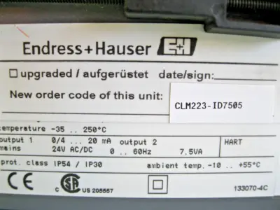 NEW Endress Hauser CLS54-ACS1212