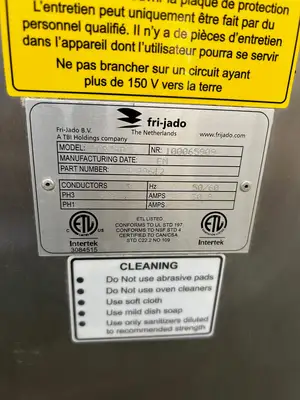 FriJado TDR7-P Single Stack Rotisserie Oven 208V 3ph Electric Refurbished Tested and Working