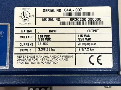 USED KOLLMORGEN SR20200-000000