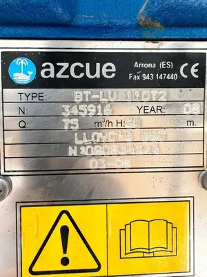 NEW 2008 Azcue Bombas BT-LV 110T2