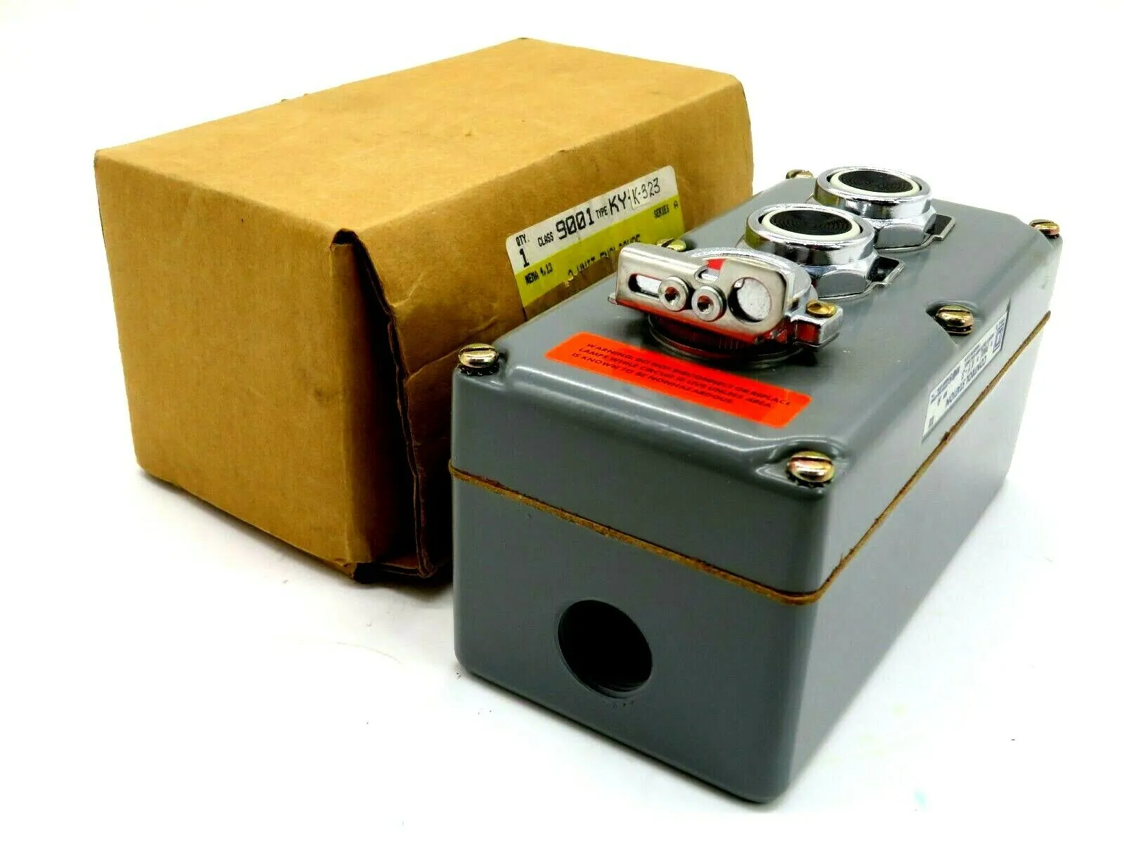 NEW SQUARE D 9001 KY-3 CONTROL STATION SERIES A 9001 KY-K-323 9001KY3
