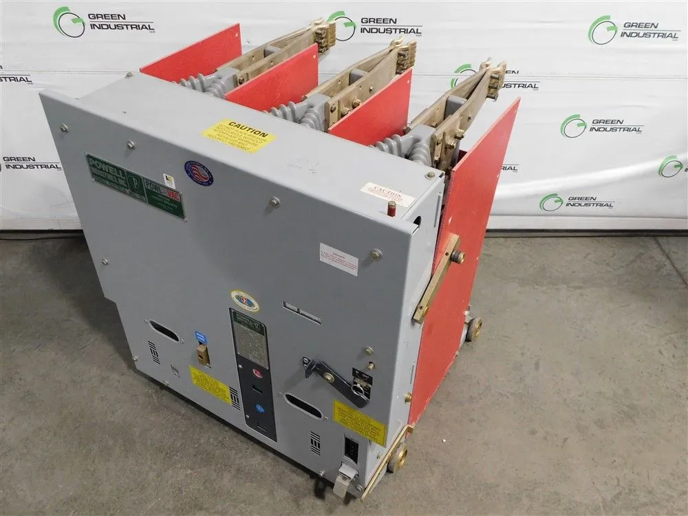 Powell Industries Inc. 15PV1000-62 Vacuum Circuit Breaker 2000A 15kV 37kA Used