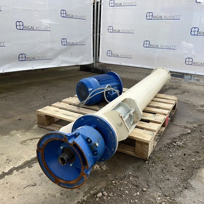 Wam m/s auger conveyor 200 mm dix x 1,800 mm long  5.5 kw 73 rpm