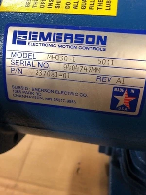 New | in-Stock EMERSON 237081-01 Gearboxes | J&J Industrial Supply #500264