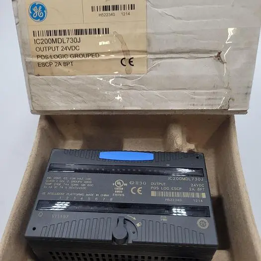 New | in-Stock GE GE IC200MDL730J OUTPUT 24VDC POS LOGIC GROUPED ESCP 2A 8PT IN BOX PLC Input & Output | ND Industrial Surplus #1221838