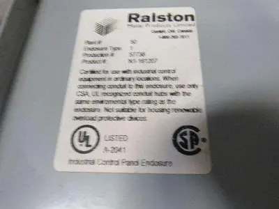 Wall Mount 16"x12"x7" Hinged Door Electrical Enclosure