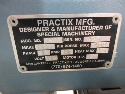 Used PRACTIX MFG. OK380 Heat Presses Minnesota US | Machinesused.com #1323920