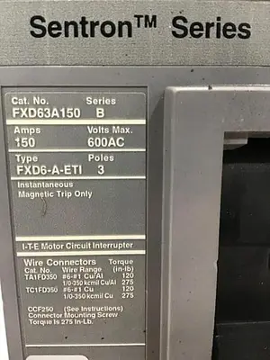 USED SIEMENS FXD63A150