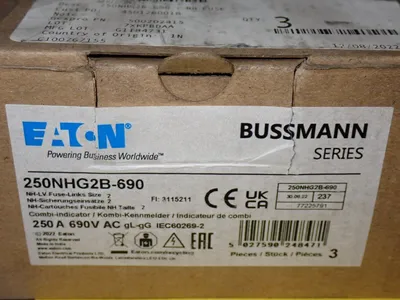 New | in-Stock EATON BUSSMANN 250NHG2B690 Fuses Ohio US | HGR 24 #1187166