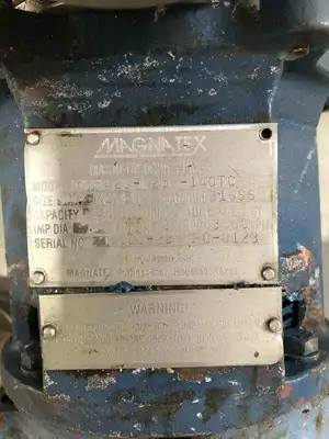 Magnatex MP420-N25N-140TC 2HP 316SS Magnetic Drive Pump 3.5GPM 1.5″ X 1″ X 5″