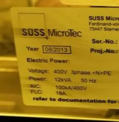 USED 2013 SÜSS MICROTEC GAMMA