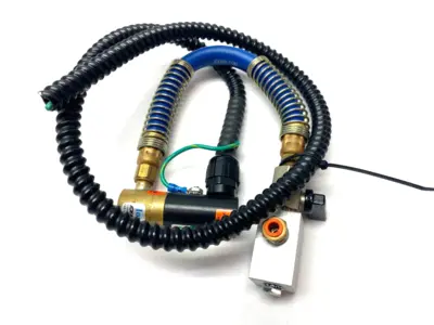 Used EXAIR ION AIR JET W/ STAY SET FLEXIBLE HOSE & MAG BASE Hoses | Maverick Industrial Sales #1108967