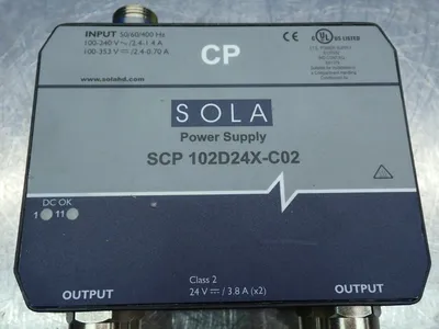 Used SOLA SCP102D24XC02 Power Supplies | HGR 24 #738818