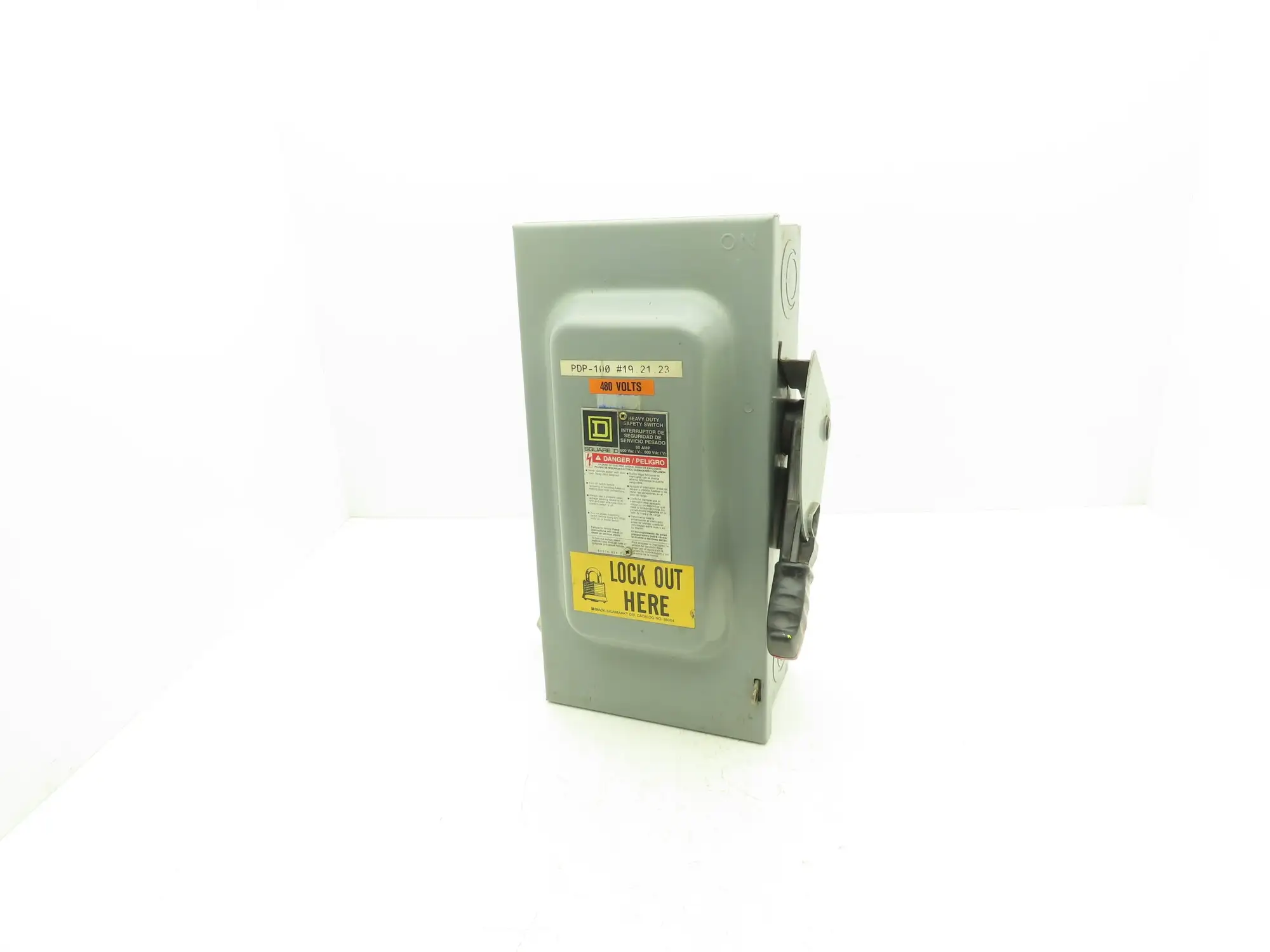 Square D H362 Heavy Duty Fused Safety Disconnect Switch 60A 600VAC Series F1