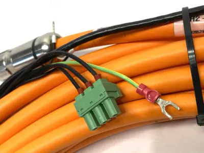 USED BOSCH REXROTH HYBRID CABLE 20M 023DBB-NN-020,0 MISSING SCREW
