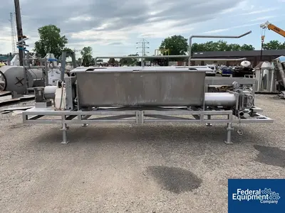USED APV 10" x 90" APV Discharge Screw Conveyor, S/S, 20 HP