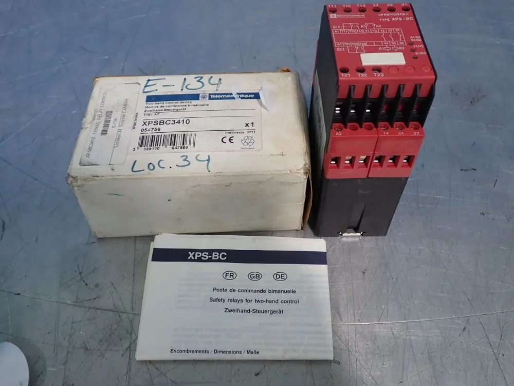 New | in-Stock TELEMECANIQUE XPSBC3410 Relays & Switches Ohio US | HGR 24 #757651
