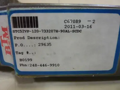 USED BTM CORP STC52VP-120-733207H-90AL-SCDC