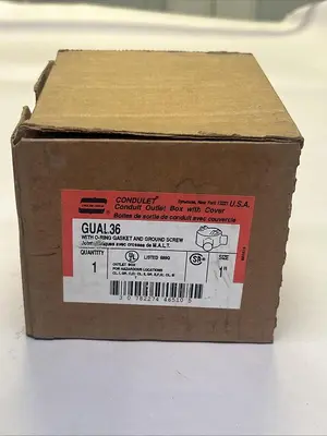 New | in-Stock CROUSE-HINDS GUAL36 Miscellaneous Equipment (Electrical & Power) Ohio US | Surplus Asset Holdings #1240409