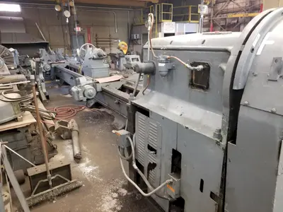 56" x 342" Bertram Engine Lathe with Dual Carriages