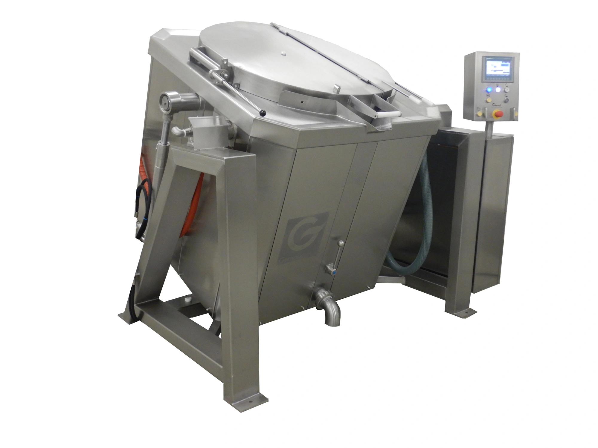 Gernal Model KKM 1200 Tilting Boiler Cooking Kettle with Manual Lid