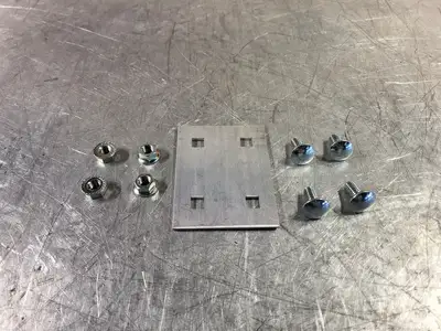 4" x 3" Splice Plate w/ Fasteners